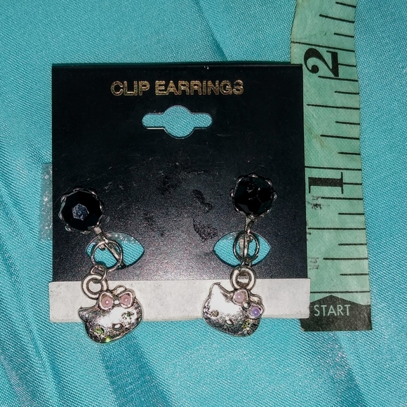 Stamped Sanrio Girl's Hello Kitty Clip Earrings - Picture 5 of 13